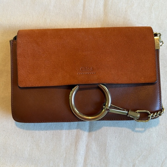 CHLOE Faye Crossbody Bag in Tobacco EUC - Picture 2 of 16